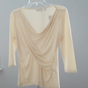 NY & Co. Cowl Neck Stretch Drape Top. Brand New Sz.XS